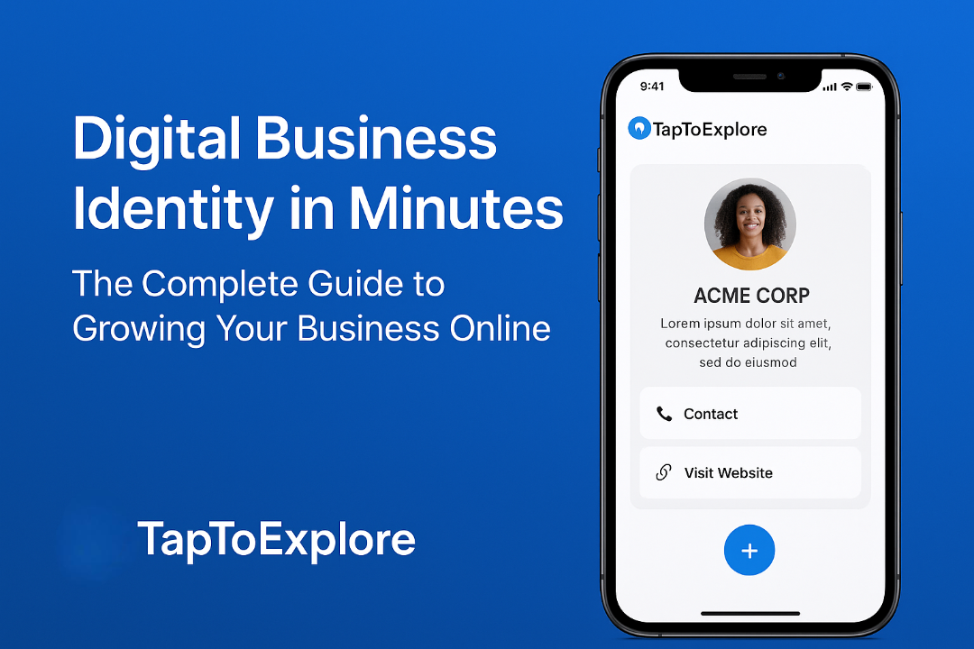 Digital Business Identity in Minutes: The Complete Guide to Growing Your Business Online with TapToExplore